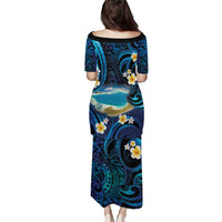 French Polynesia Tetiaroa Atoll Puletasi Polynesian Curves Style LT14 - Polynesian Pride