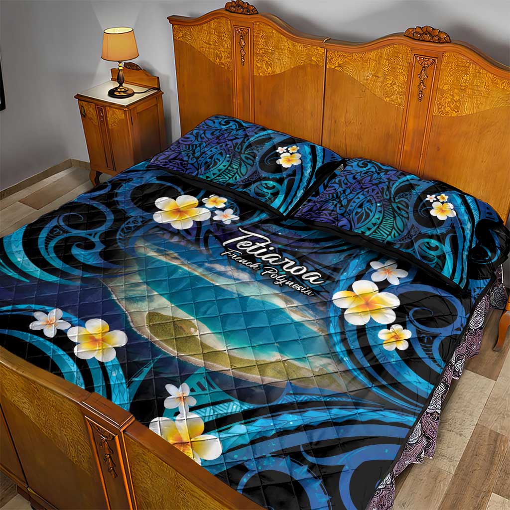 French Polynesia Tetiaroa Atoll Quilt Bed Set Polynesian Curves Style LT14 - Polynesian Pride