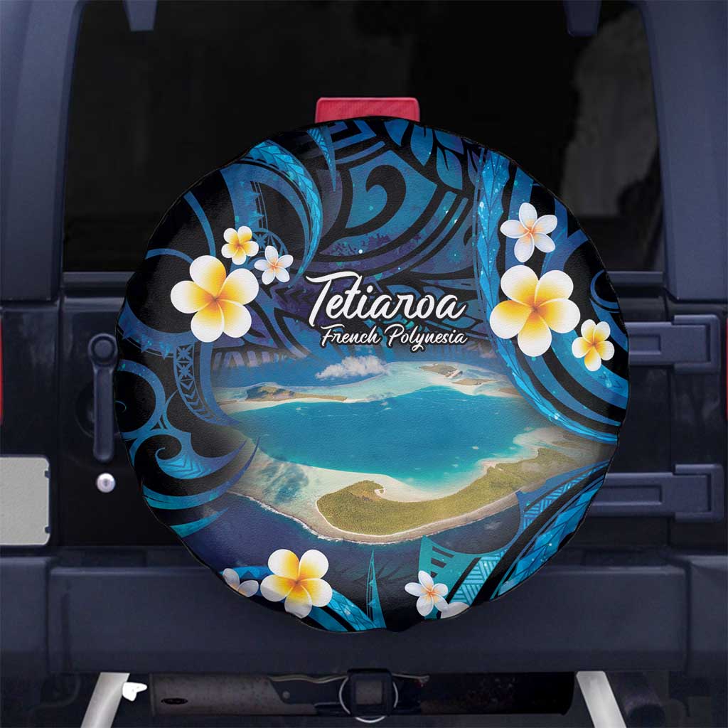 French Polynesia Tetiaroa Atoll Spare Tire Cover Polynesian Curves Style LT14 - Polynesian Pride