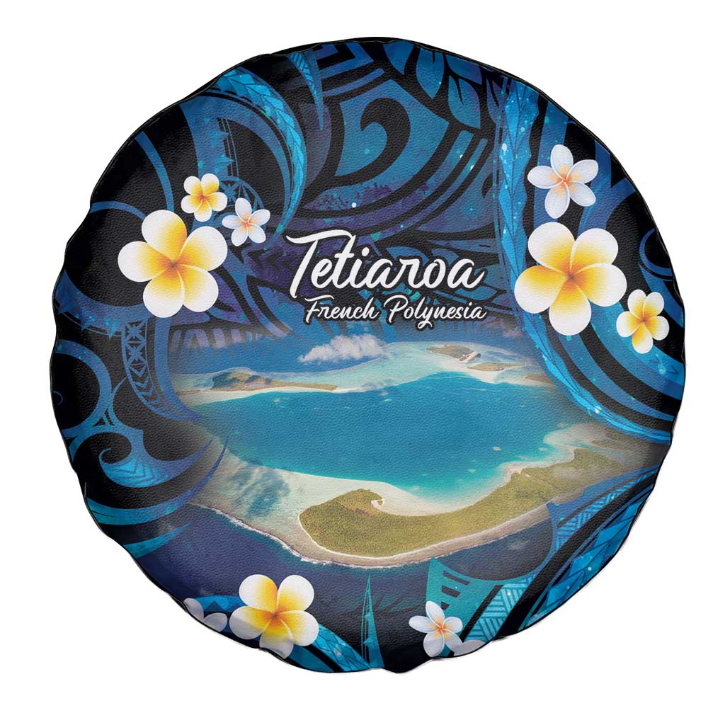French Polynesia Tetiaroa Atoll Spare Tire Cover Polynesian Curves Style LT14 - Polynesian Pride