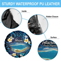 French Polynesia Tetiaroa Atoll Spare Tire Cover Polynesian Curves Style LT14 - Polynesian Pride