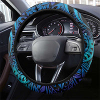 French Polynesia Tetiaroa Atoll Steering Wheel Cover Polynesian Curves Style LT14 - Polynesian Pride