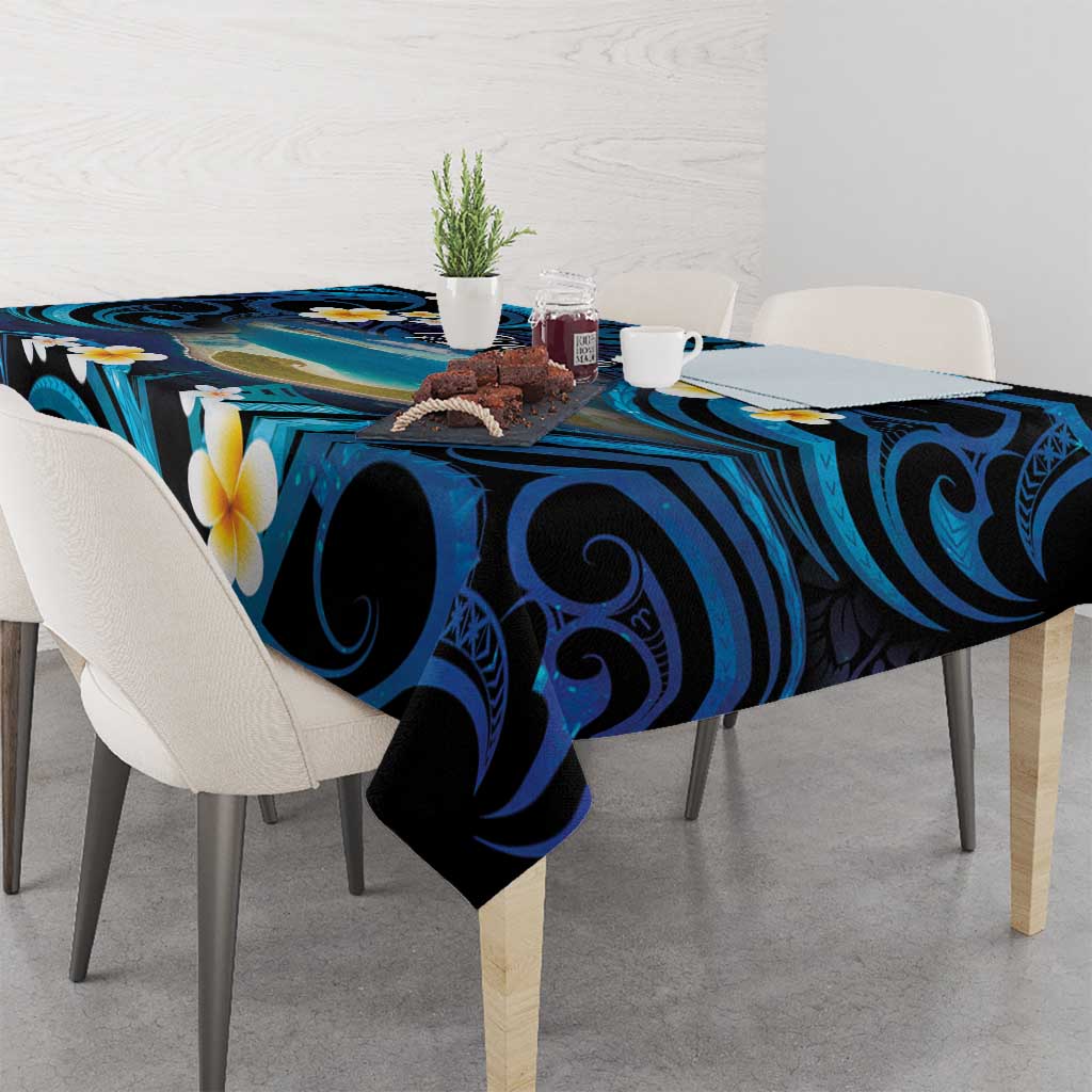 French Polynesia Tetiaroa Atoll Tablecloth Polynesian Curves Style LT14 - Polynesian Pride