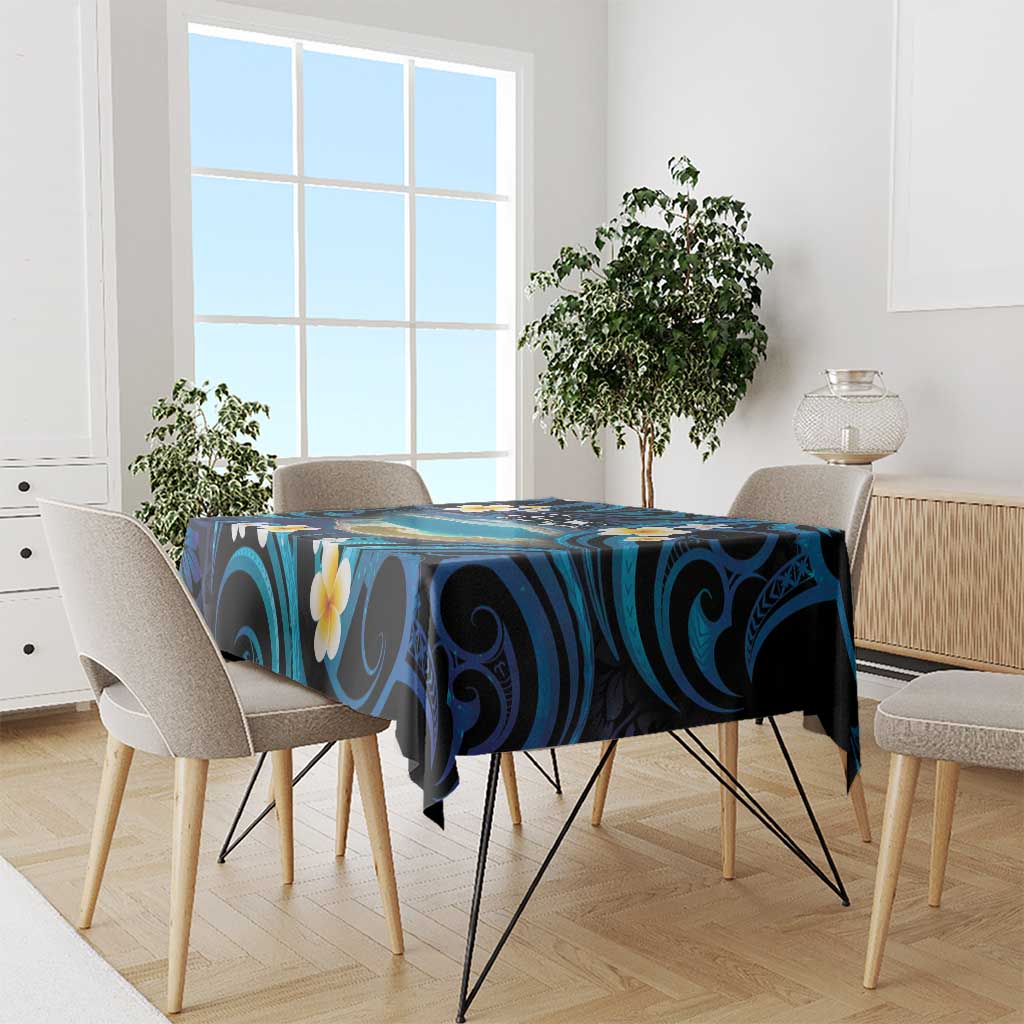 French Polynesia Tetiaroa Atoll Tablecloth Polynesian Curves Style LT14 - Polynesian Pride
