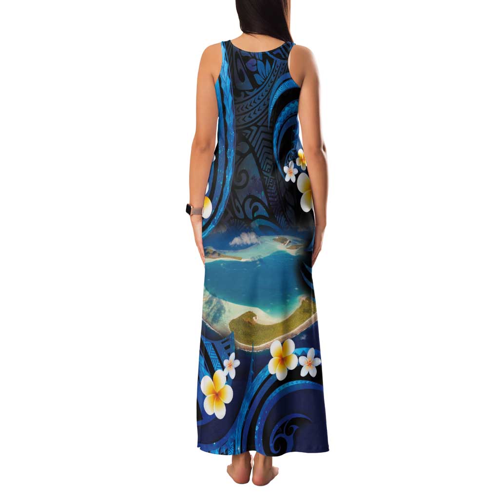 French Polynesia Tetiaroa Atoll Tank Maxi Dress Polynesian Curves Style LT14 - Polynesian Pride