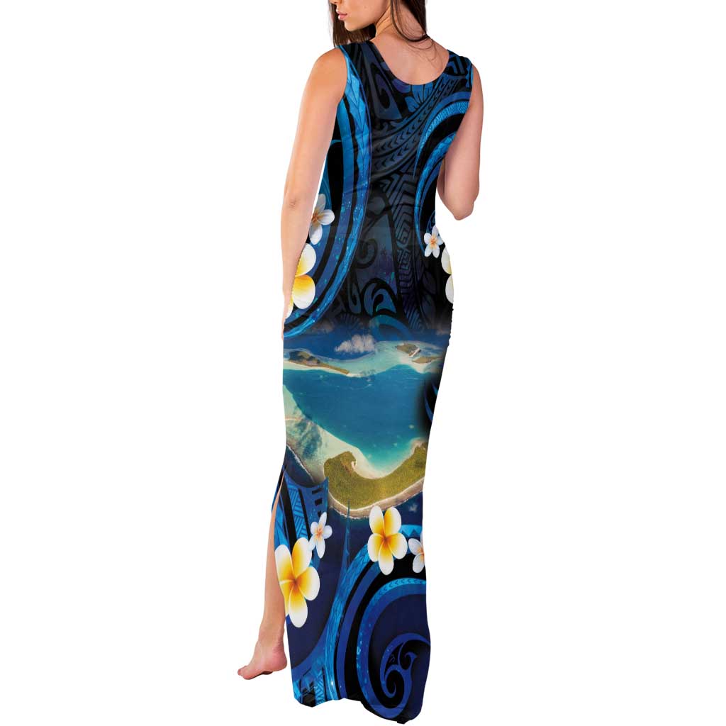 French Polynesia Tetiaroa Atoll Tank Maxi Dress Polynesian Curves Style LT14 - Polynesian Pride