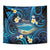 French Polynesia Tetiaroa Atoll Tapestry Polynesian Curves Style