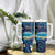 Personalised French Polynesia Tetiaroa Atoll Tumbler With Handle Polynesian Curves Style