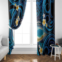 French Polynesia Tetiaroa Atoll Window Curtain Polynesian Curves Style LT14 - Polynesian Pride