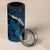 Personalised Tahiti Moorea Atoll 4 in 1 Can Cooler Tumbler Polynesian Sea Turtle