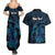 Personalised Tahiti Moorea Atoll Couples Matching Summer Maxi Dress and Hawaiian Shirt Polynesian Sea Turtle