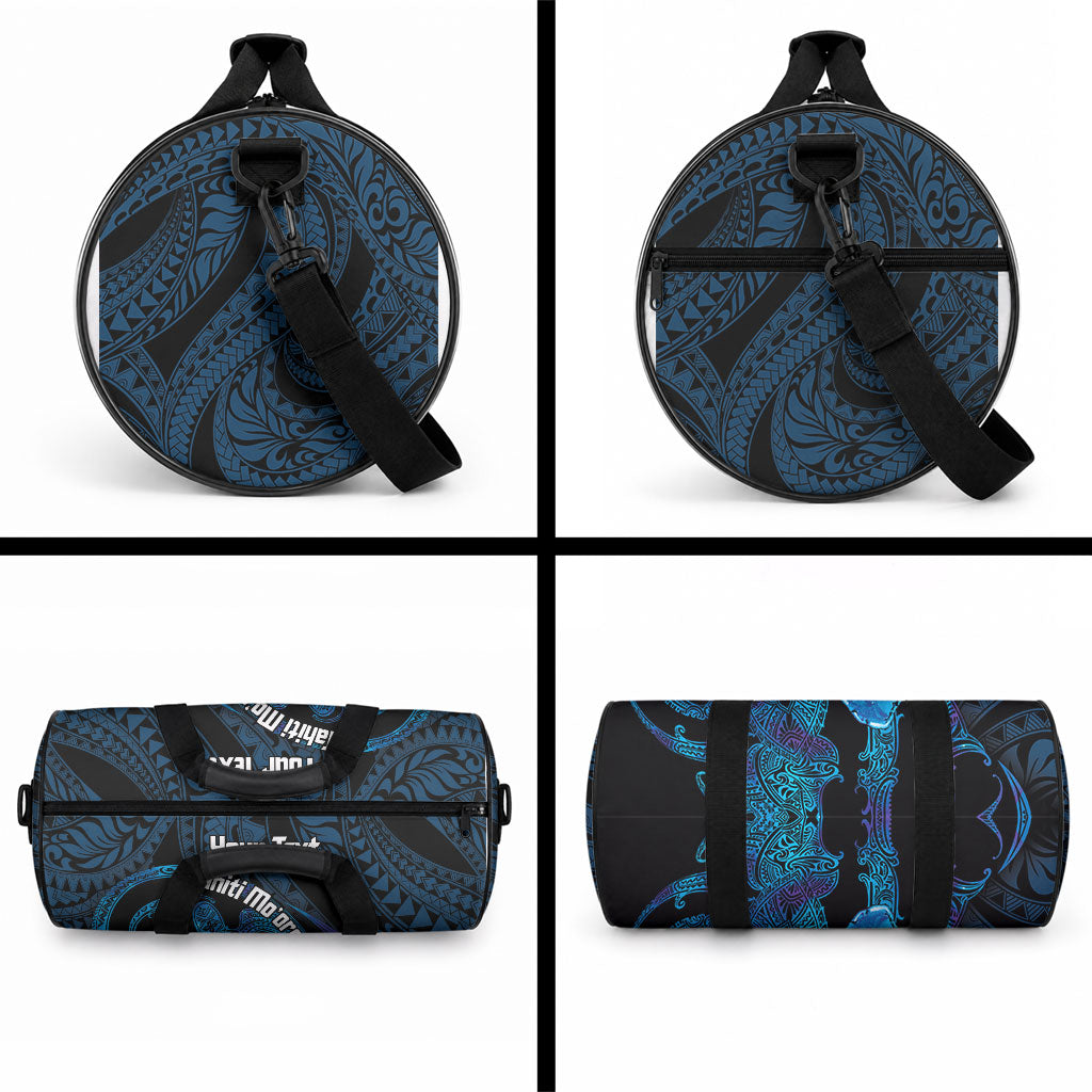 Personalised Tahiti Moorea Atoll Duffle Bag Polynesian Sea Turtle LT14 - Polynesian Pride