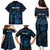 Personalised Tahiti Moorea Atoll Family Matching Puletasi and Hawaiian Shirt Polynesian Sea Turtle