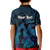 Personalised Tahiti Moorea Atoll Kid Polo Shirt Polynesian Sea Turtle