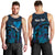 Personalised Tahiti Moorea Atoll Men Tank Top Polynesian Sea Turtle