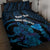 Personalised Tahiti Moorea Atoll Quilt Bed Set Polynesian Sea Turtle