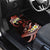 Personalised Tahiti Bora Bora Car Mats Manta Rays With Polynesian Plumeria