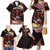 Personalised Tahiti Bora Bora Family Matching Mermaid Dress and Hawaiian Shirt Manta Rays With Polynesian Plumeria