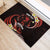 Personalised Tahiti Bora Bora Rubber Doormat Manta Rays With Polynesian Plumeria