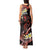 Personalised Tahiti Bora Bora Tank Maxi Dress Manta Rays With Polynesian Plumeria