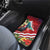 Personalised Kiribati Tarawa Atoll Car Mats Frigate Bird With Map Tropical Style