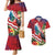 Personalised Kiribati Tarawa Atoll Couples Matching Mermaid Dress and Hawaiian Shirt Frigate Bird With Map Tropical Style