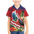 Personalised Kiribati Tarawa Atoll Family Matching Mermaid Dress and Hawaiian Shirt Frigate Bird With Map Tropical Style