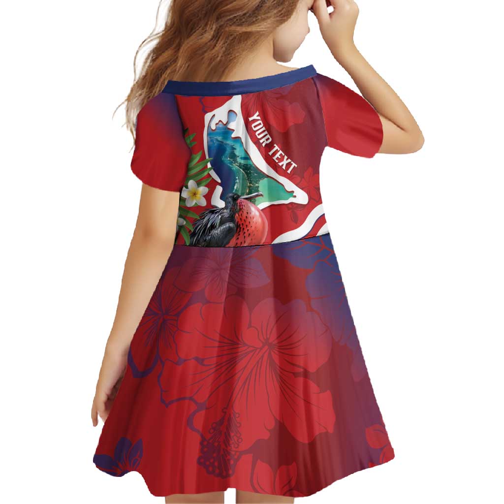 Personalised Kiribati Tarawa Atoll Family Matching Off Shoulder Maxi Dress and Hawaiian Shirt Frigate Bird With Map Tropical Style