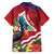 Personalised Kiribati Tarawa Atoll Family Matching Puletasi and Hawaiian Shirt Frigate Bird With Map Tropical Style