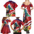 Personalised Kiribati Tarawa Atoll Family Matching Summer Maxi Dress and Hawaiian Shirt Frigate Bird With Map Tropical Style