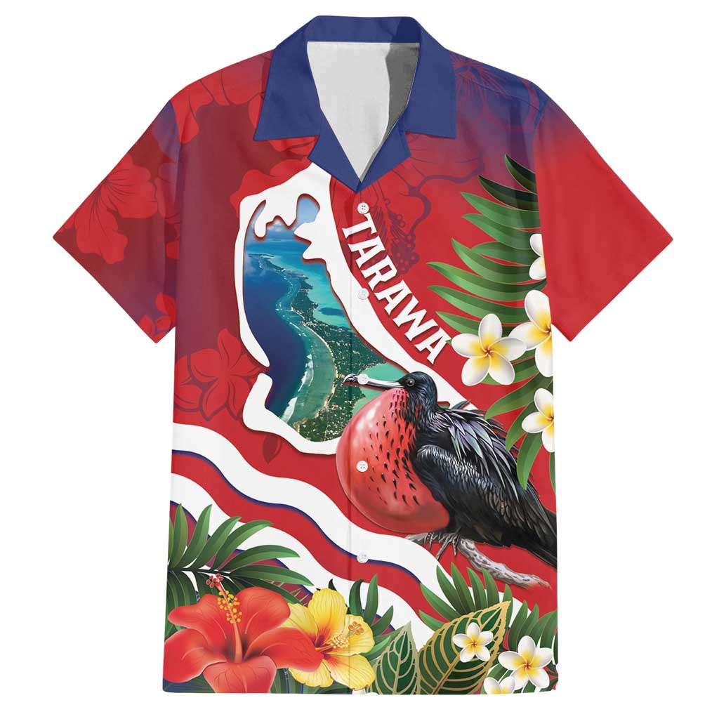 Personalised Kiribati Tarawa Atoll Family Matching Summer Maxi Dress and Hawaiian Shirt Frigate Bird With Map Tropical Style