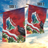 Personalised Kiribati Tarawa Atoll Garden Flag Frigate Bird With Map Tropical Style LT14 - Polynesian Pride