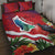 Personalised Kiribati Tarawa Atoll Quilt Bed Set Frigate Bird With Map Tropical Style