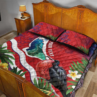 Personalised Kiribati Tarawa Atoll Quilt Bed Set Frigate Bird With Map Tropical Style LT14 - Polynesian Pride
