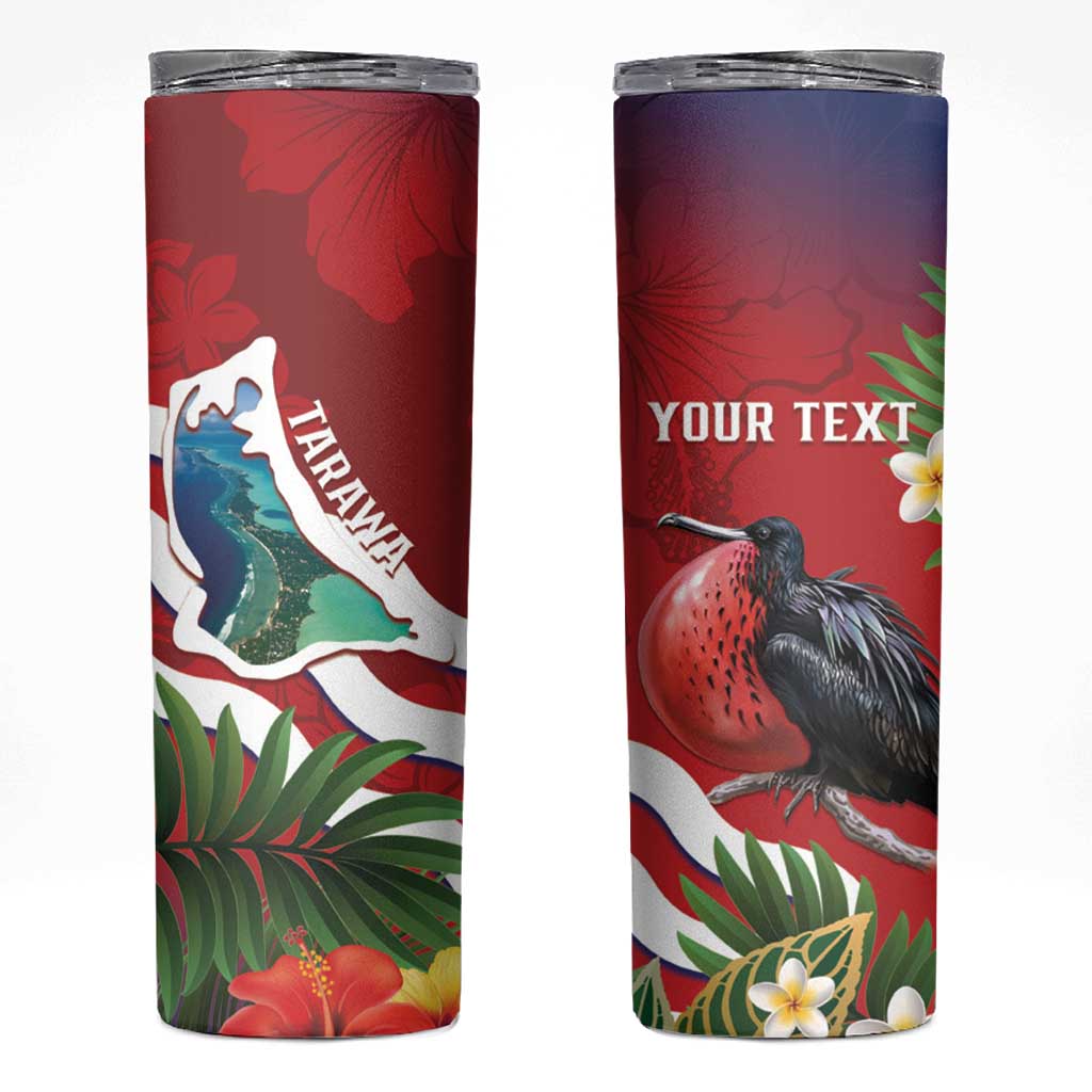 Personalised Kiribati Tarawa Atoll Skinny Tumbler Frigate Bird With Map Tropical Style