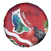 Personalised Kiribati Tarawa Atoll Spare Tire Cover Frigate Bird With Map Tropical Style LT14 - Polynesian Pride