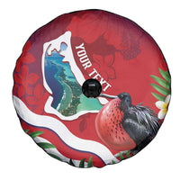 Personalised Kiribati Tarawa Atoll Spare Tire Cover Frigate Bird With Map Tropical Style LT14 - Polynesian Pride