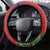 Kiribati Tarawa Atoll Steering Wheel Cover Frigate Bird With Map Tropical Style