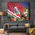 Personalised Kiribati Tarawa Atoll Tapestry Frigate Bird With Map Tropical Style