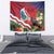 Personalised Kiribati Tarawa Atoll Tapestry Frigate Bird With Map Tropical Style