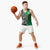 New Zealand and Ireland Rugby Custom Basketball Jersey Maori Tiki Fern Irish Celtic Cross - Polynesian Pride
