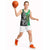 New Zealand and Ireland Rugby Custom Basketball Jersey Maori Tiki Fern Irish Celtic Cross - Polynesian Pride
