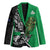 New Zealand and Ireland Rugby Custom Blazer Maori Tiki Fern Irish Celtic Cross - Polynesian Pride