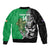New Zealand and Ireland Rugby Custom Bomber Jacket Maori Tiki Fern Irish Celtic Cross - Polynesian Pride