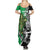 New Zealand and Ireland Rugby Custom Family Matching Summer Maxi Dress and Hawaiian Shirt Maori Tiki Fern Irish Celtic Cross - Polynesian Pride