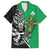 New Zealand and Ireland Rugby Custom Hawaiian Shirt Maori Tiki Fern Irish Celtic Cross - Polynesian Pride