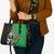 New Zealand and Ireland Rugby Custom Leather Bag Maori Tiki Fern Irish Celtic Cross - Polynesian Pride