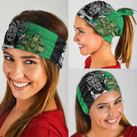 New Zealand and Ireland Rugby Custom Neck Gaiter Maori Tiki Fern Irish Celtic Cross - Polynesian Pride