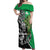 New Zealand and Ireland Rugby Custom Off Shoulder Maxi Dress Maori Tiki Fern Irish Celtic Cross - Polynesian Pride