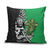 New Zealand and Ireland Rugby Custom Pillow Cover Maori Tiki Fern Irish Celtic Cross - Polynesian Pride